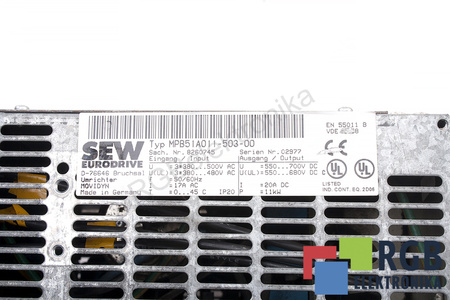 SEW EURODRIVE MPB51A011-503-00 8260745 UMRICHTER MOVIDYN