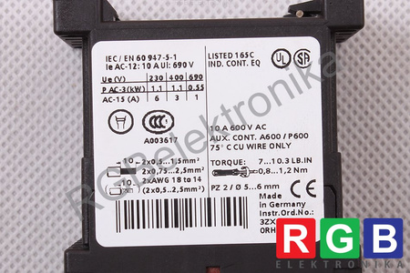 SIEMENS 3RH1140-1BB40 SIRIUS 40E 24VDC