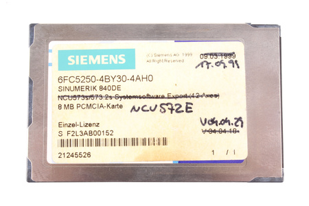 SIEMENS 6FC5250-4BY30-4AH0 SINUMERIK 840DE 8MB