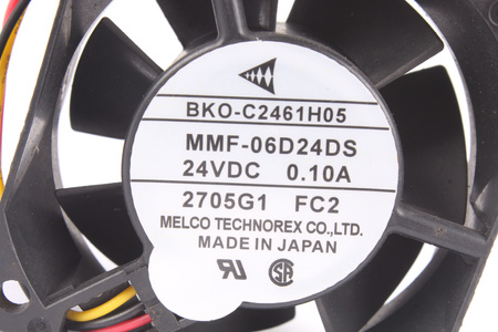 MELCO TECHNOREX MMF-06D24DS-FC2 BKO-C2461H07 60X60X25MM, 24V VENTILÁTOR