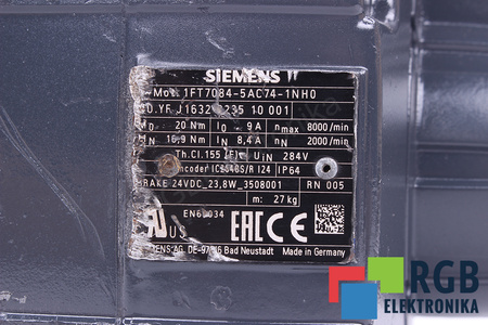 SIEMENS 1FT7084-5AC74-1NH0