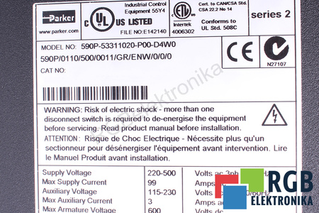 PARKER 590P-53311020-P00-D4W0