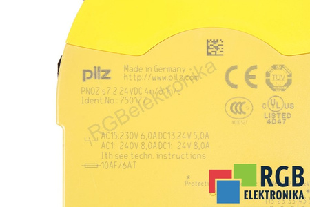 PILZ PNOZ S7.2 24VDC 4N/O1N/C 750177 BEZPEČNOSTNÉ RELÉ