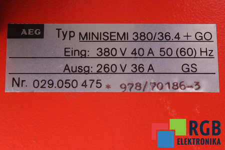 AEG MINISEMI 380/36.4+GO