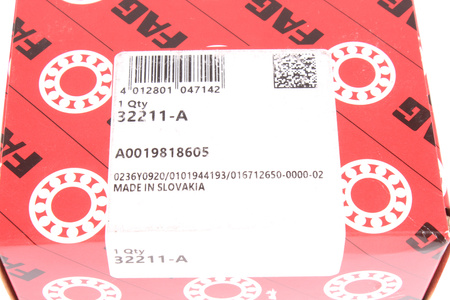 FAG 32211-A 55X100X26.75 KUŽEĽOVÉ LOŽISKO