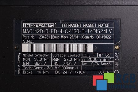 INDRAMAT MAC112D-0-FD-4-C/130-B-1/DI524LV