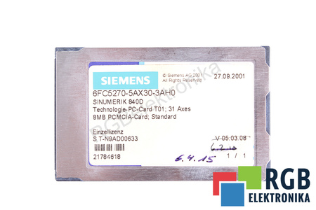 SIEMENS 6FC5270-5AX30-3AH0