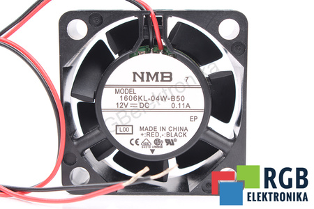 NMB TECHNOLOGIES 1606KL-04W-B50 40X4015MM, 12V, 0.11A VENTILÁTOR
