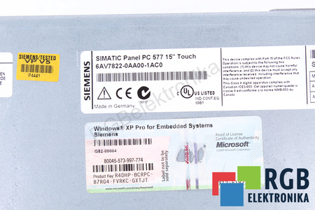 SIEMENS 6AV7822-0AA00-1AC0 PC577