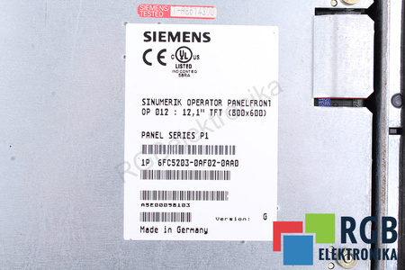 SIEMENS 6FC5203-0AF02-0AA0 VERSION G