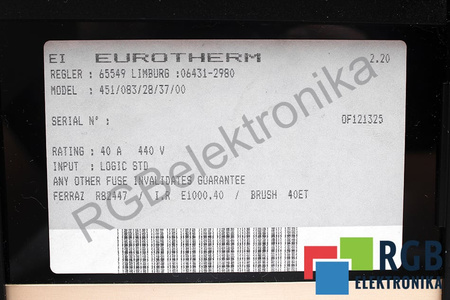 EUROTHERM 451/083/28/37/00 SCR POWER CONTROLLER