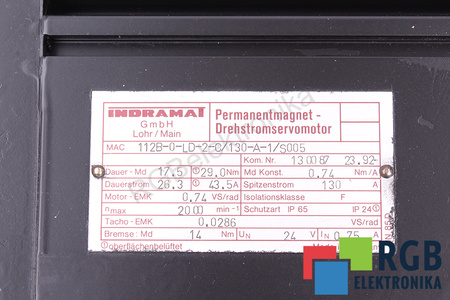 INDRAMAT MAC112B-0-LD-2-C/130-A-1/S005